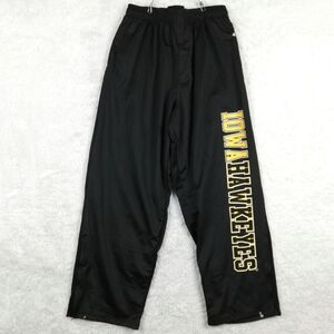Iowa Hawkeyes BadgerSport Mens Pants Athletic Black Big Logo Pull On Campus 4XL‎